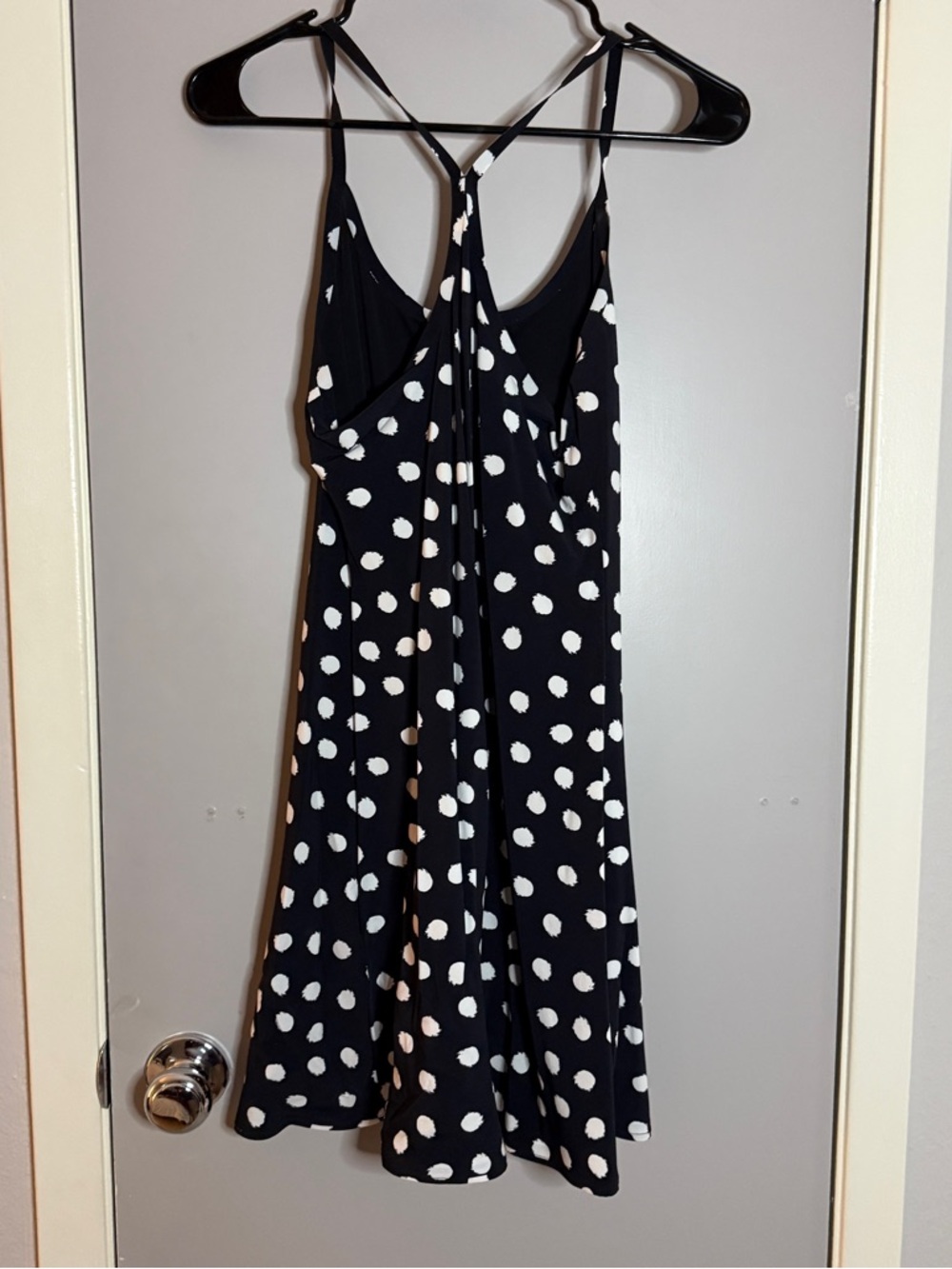 Outdoor Voices Black and White Polka Dot Exercise Dress - Picture 2 of 4